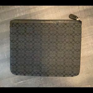 Coach Tablet or IPad Zipper Case